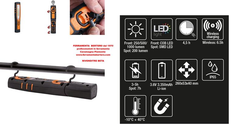 TORCIA LAMPADA RICARICABILE BETA 1838 SW A LED